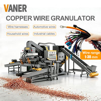 Machine de recyclage de fil de cuivre VANER, granulateur de métaux ferreux, séparateur de fils de cuivre
