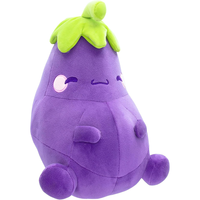 Coussin en peluche aubergine violette en gros, jouet en forme de légume à câliner pour enfants, compagnon de sommeil