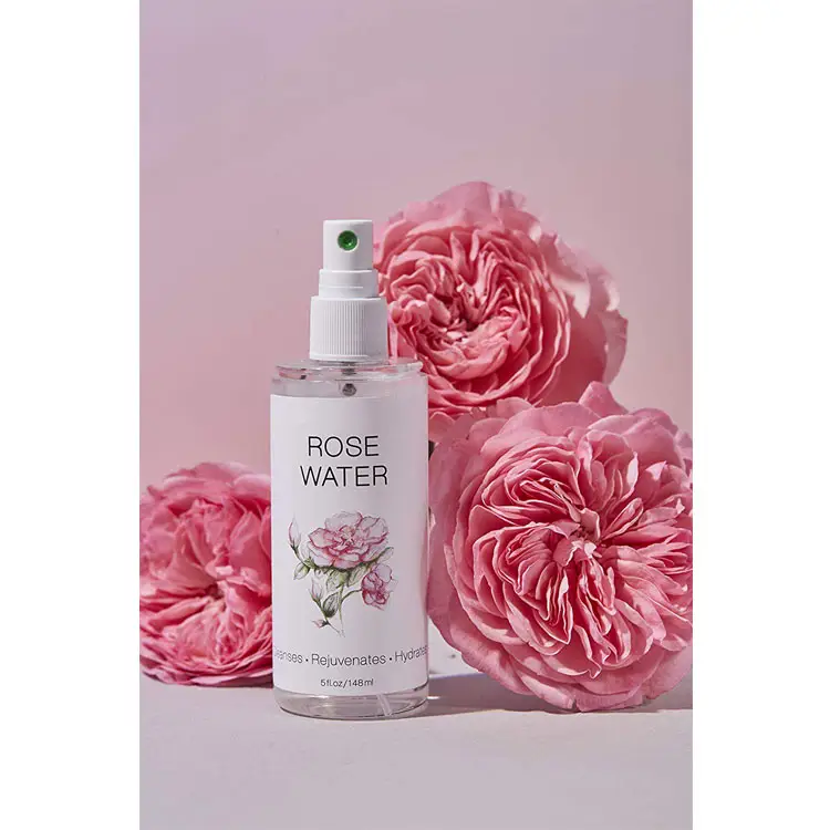 Private Label Toner viso naturale al 100% acqua di Rose pura per il viso