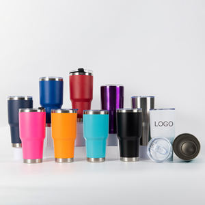 Logotipo personalizado 30oz <span class=keywords><strong>vaso</strong></span> de café con aislamiento térmico de doble pared de acero inoxidable coche taza de vino con tapa - Product Image 6