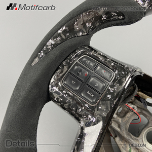 Volant intelligent LED personnalisé en fibre de carbone forgée argentée pour Chrysler 200 200S 300 300C 2011 2012 2013 2014 - Product Image 4