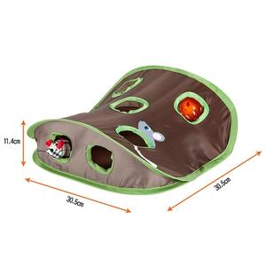 Katı desen kedi fareler oyun oyuncak 9-Hole katlanabilir çan çadır istihbarat fare avı için aktif yavru evcil - Product Image 4