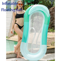 Colchoneta Flotante Inflable de PVC de Alta Calidad con Logotipo Personalizado para Juegos Acuáticos, Colchón Flotante Inflable para Adultos