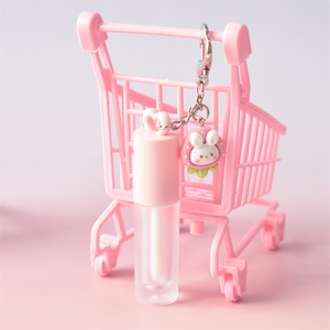 Tubo Vuoto Personalizzato per Lucidalabbra e Balsamo Labbra da 2,5ml, in Plastica ABS+AS con Tappo a Vite Rosa e Pennello, <span class=keywords><strong>Packaging</strong></span> Cosmetico - Product Image 3