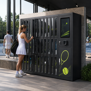 Armoire de location intelligente pour raquettes, balles et accessoires sportifs – Casier intelligent pour raquettes – Casier de location sportif intelligent Pl - Product Image 1
