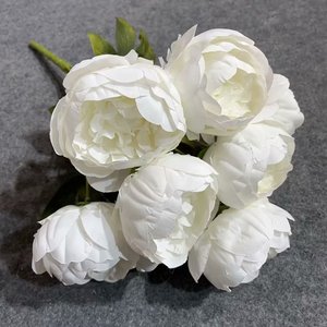 Fleurs artificielles de pivoine de grande taille de haute qualité, personnalisées en usine, vente en gros, fleurs artificielles en vrac pour la décoration de la maison - Product Image 2