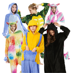 Pijama <span class=keywords><strong>de</strong></span> Franela con Capucha para Adultos, Diseño <span class=keywords><strong>de</strong></span> Animal <span class=keywords><strong>de</strong></span> Dibujos Animados, Disfraz <span class=keywords><strong>de</strong></span> Halloween, Transpirable, para Verano y Otoño, para Hombre y Mujer - Product Image 1