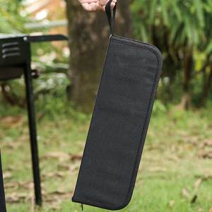 Juego de 2 Utensilios para Barbacoa de Acero Inoxidable con Mango de Madera para Exteriores, con Bolsa - Product Image 6