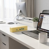 Jouet sensoriel anti-stress super doux à remontée lente en forme de beurre salé réaliste pour enfants et adultes
