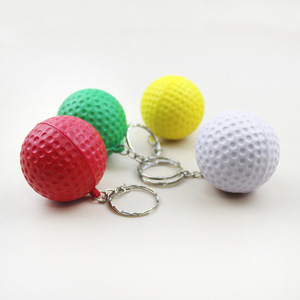 Mini <span class=keywords><strong>llavero</strong></span> de pelotas de Golf de espuma PU suave para adultos, pelotas deportivas a granel para aliviar el estrés para adolescentes, premios, decoración, juguete presente - Product Image 5