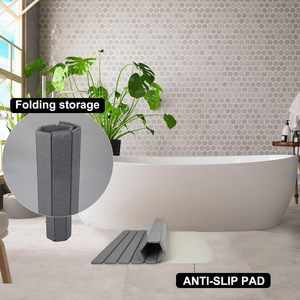 Alfombra de Baño Antideslizante Variable para Interiores, Alfombra de Espuma Viscoelástica Suave y Lavable, Alfombras Antideslizantes para Baño, para Uso en el Inodoro - Product Image 5