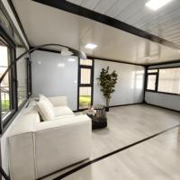 Maison préfabriquée moderne extensible écologique, prix de la maison préfabriquée portable, conteneur mobile insonorisé de 20 pieds et 40 pieds pour l'extérieur