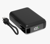 Nouvelle tendance OEM, nouvelle conception portable, batterie externe de 10000 mAh avec câble de charge amovible, charge rapide PD22.5 pour téléphone