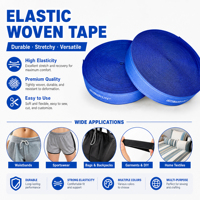 Cinta Elástica Brillante Personalizada con Logotipo, Cumple con las Normas REACH, para Lencería Amarilla de Alta Elasticidad, Certificación ISO9001, Resistente
