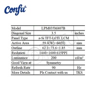 Module LCD IPS 3,5 pouces haute résolution 1440*1600 pour simulateur de vol VR/AR, tableau de bord de simulateur de vol aérien Raspi, HMD MIPI