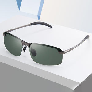 Lunettes de soleil sportives transfrontalières, monture carrée sans cadre, verres polarisés TAC, protection UV400 pour la pêche, la randonnée, le cyclisme et les activités de plein air - Product Image 5