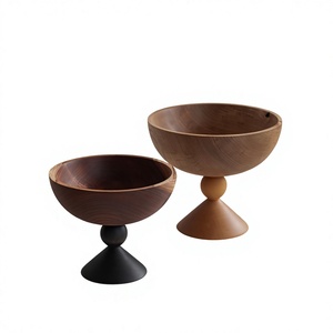 Cuenco Decorativo de Estilo Americano Vintage, Ecológico, Pulido, con Pedestal, para Servir Frutas, Dulces, Centro de Mesa para Fiestas - Product Image 6