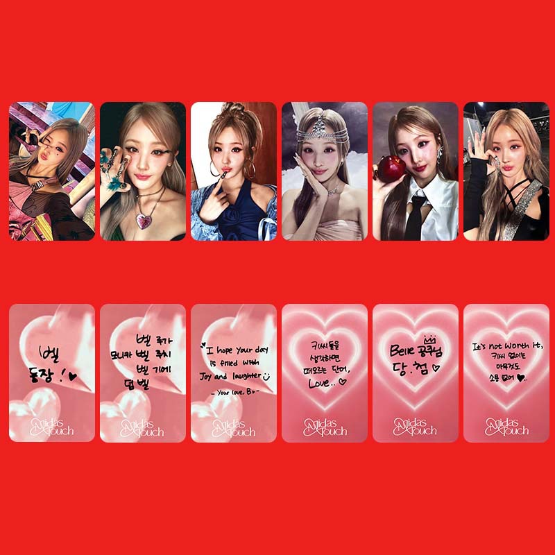 KPOP 6pcs/set KISS of LIFE MIDAS TOUCH Photocard Photo Card