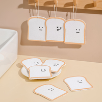 Éponges de nettoyage de cuisine au design de dessin animé, éponges à vaisselle non abrasives multi-usages pour la vaisselle, les casseroles et les poêles