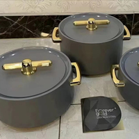 Ensemble de récipients alimentaires isothermes à double paroi de qualité supérieure, design compact et emboîtable, pour solutions de rangement de cuisine domestique