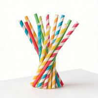 Pailles en papier compostables personnalisées SOTON 8 mm, certifiées biodégradables, écologiques, avec logo