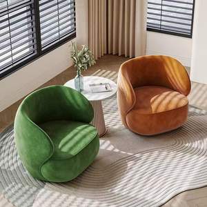 Sofá Individual Moderno de Terciopelo para Sala de Estar y Comedor, Mueble Ecológico y Duradero para Apartamento, Venta al Por Mayor - Product Image 3