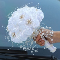 Clou de mariée de luxe avec ruban couleur rose, nouvelle collection, vente en gros, pour mariage