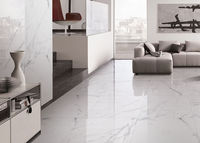 Prix ​​bas, carreaux de céramique polis en porcelaine de marbre pour sols de salon, 600x1200