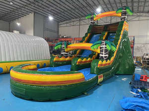 Tobogán Acuático Inflable Comercial <span class=keywords><strong>de</strong></span> PVC para Adultos, Marca Xinyue, 9x6x3.3m, para Alquiler en Fiestas y Parques <span class=keywords><strong>de</strong></span> Trampolines, Duración 2-3 Años - Product Image 2