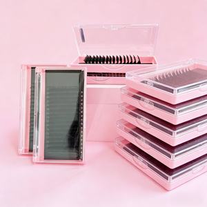 ถาดอุปกรณ์ต่อขนตาแบบฟูสีดำเข้ม ขนตาแคชเมียร์สีดำด้านแบบเส้นต่อเส้น ขนตาเพิ่มวอลลุ่ม - Product Image 5