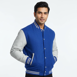 Nouvelles vestes universitaires de haute qualité en gros, design personnalisé, broderie personnalisée, col montant, couleur personnalisée, vêtements de mode unisexes pour l'hiver - Product Image 1