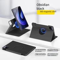 IPad Air 6/7-10.9 iPad 11 pouces universel magnétique rotatif à 360 degrés étui détachable PU + acrylique boucle Folio