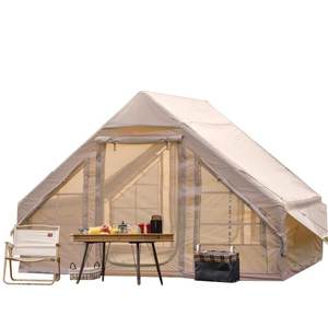 Aangepaste Grote Waterdichte Lucht Tent Oxford Katoen Canvas Met Pvc Stof Aluminium Paal Multi-Person Opblaasbare Outdoor Camping - Product Image 5