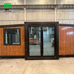 Maison conteneur de 20 pieds <span class=keywords><strong>en</strong></span> grain de <span class=keywords><strong>bois</strong></span> 1 chambre à coucher 1 cuisine 1 salle de bain <span class=keywords><strong>petite</strong></span> maison secondaire - Product Image 2