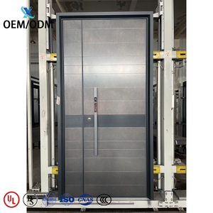 Puerta de Seguridad de Acero para Villa, Estilo Moderno Americano, Resistente al Fuego, Personalizada, de Fábrica OEM/ODM - Product Image 3