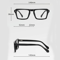 TYSD-LS049 Nuevas Monturas Ópticas Rectangulares TR Populares en Stock para Hombres con Monturas para Gafas y Lentes con Patillas para Todo Tipo de Rostro
