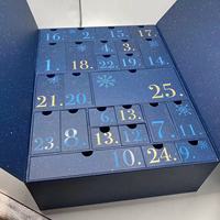 Vente en gros d'usine Nova grand calendrier de l'avent de Noël personnalisé, 25 jours, boîte en carton beauté recyclable