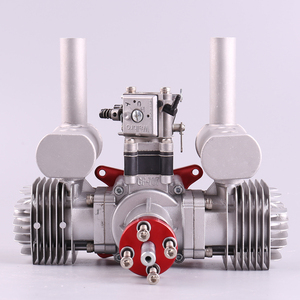 New RCGF 70cc Twin Cylinder Petrol/<b>Gasoline</b> Engine Dual Cylinder With Muffler/Igniton/Spark Plug for RC Model Airplane - Product Image 4