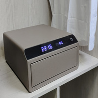 Coffre-fort en cuir intelligent Ménage Empreintes digitales Numérique Usage domestique Biométrique Bijoux Sécurité Tiroir Coffre-fort