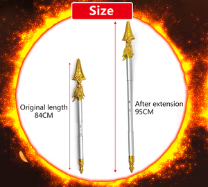 DEFA Nezha Lanza <span class=keywords><strong>de</strong></span> Fuego Extensible con Control por <span class=keywords><strong>Voz</strong></span>, Juguete <span class=keywords><strong>de</strong></span> Plástico Recargable con Sonido y Luz, Arma <span class=keywords><strong>de</strong></span> Cosplay, Juego <span class=keywords><strong>de</strong></span> Roles para Niños, Regalo <span class=keywords><strong>de</strong></span> Cumpleaños - Product Image 2