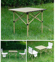 Ensemble table et chaises pliantes d'extérieur Chaise de camping portable Table à œufs pliables Meubles de jardin Table de pique-nique de camping pour barbecue avec chaises
