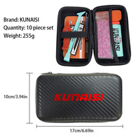 Kit de 10 grattoirs en acier inoxydable pour film teinté de fenêtre, outils de découpe et de pose de film automobile