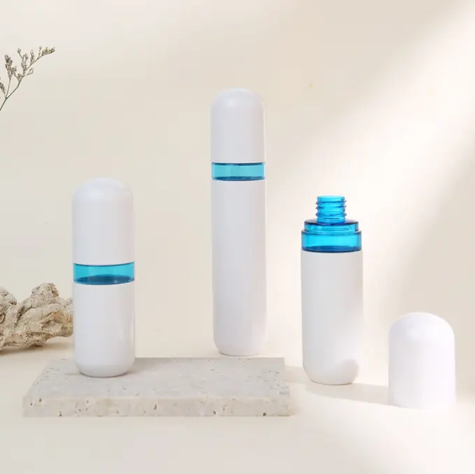 70ml press body lotion bottiglia di crema per le mani olio per la pulizia del viso PET materiale da imballaggio cosmetico sub-bottle