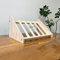 Présentoirs de comptoir en bois écologiques personnalisés présentoir multicouche pour chien chat peut vendre au détail des supports pour animalerie