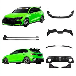 ชุดแต่งคาร์บอนไฟเบอร์สำหรับ Audi RS3 รุ่นใหม่ พร้อมดิฟฟิวเซอร์กันชนหน้า สปอยเลอร์ ฝากระโปรงหน้า กันชนแบบยึดติดด้วยสกรู อัพเกรดแบบติดตั้งเพิ่มเติม - Product Image 1