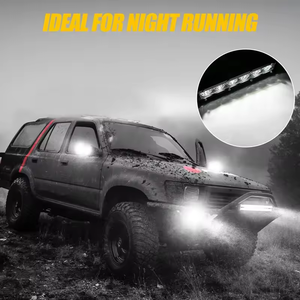 12V 24V voiture travail lumière LED barre lumineuse 7 pouces 18W jaune citron accessoires d'éclairage de voiture pour hors route <span class=keywords><strong>4x4</strong></span> <span class=keywords><strong>SUV</strong></span> ATV tracteur bateau camion - Product Image 5