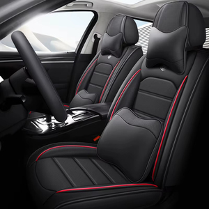 Housse de siège de voiture en cuir de luxe pour suite intérieure haut de gamme, 5 places, style professionnel, ensemble complet de 16 pièces toutes saisons - Product Image 3