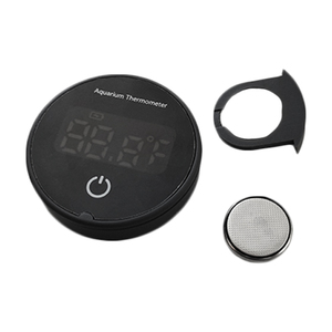 Dry Battery Round Digital Aquarium Termômetro Touch Switch Control LCD Temperatura Display Mini Tamanho para Fish Tank - Product Image 4