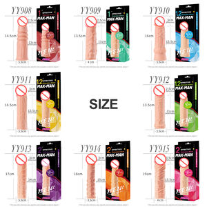 Kondom Dewasa dan Ekstensi <span class=keywords><strong>Penis</strong></span> Mainan Seks Pria dengan Selongsong Produk Premium untuk Pria - Product Image 3