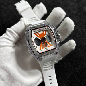 Men's Sport Digital Quartz <b>Watch</b> Tonneau Case Water Resistant LED <b>Electronic</b> Stop <b>Watch</b> Silicone Band Wholesale - Product Image 1